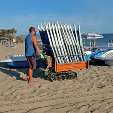 Airmec AB 270 - Brouette électrique chenillée avec capacité de charge jusqu'à 450 kg