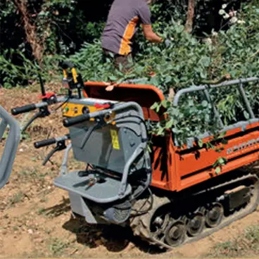 Airmec AB 270 - Brouette électrique chenillée avec capacité de charge jusqu'à 450 kg