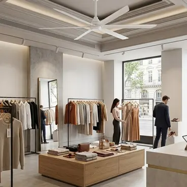 Ventilateur de plafond Eco Fresh Air HVLS Milano Design - Usage résidentiel et commercial