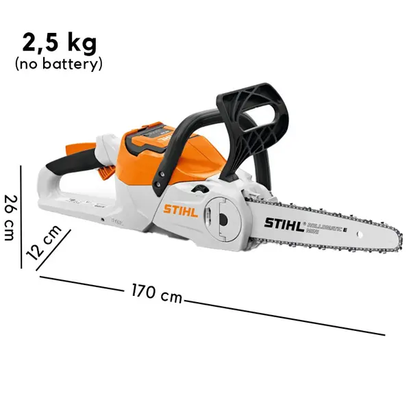 Stihl MSA 60 - Tronçonneuse 36V avec guide 30 cm, kit batterie et chargeur inclus