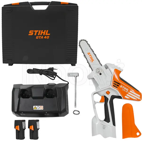 Stihl GTA 40 Set Complet - Élagueuse à chaîne à batterie, complet avec 2 batteries + chargeur + mallette
