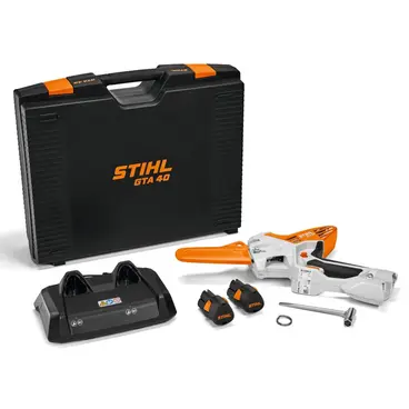 Stihl GTA 40 Set Complet - Élagueuse à chaîne à batterie, complet avec 2 batteries + chargeur + mallette