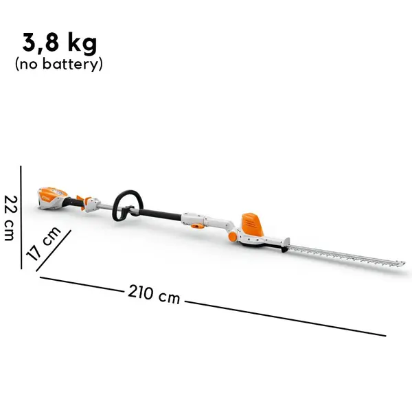 Stihl HLA 56 SET - Taille-haies extensible sur batterie avec batterie AK 20 + chargeur AL 101 inclus