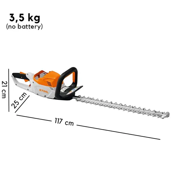 Stihl HSA 60 SET - Taille-haies à batterie 60 cm avec batterie et chargeur inclus