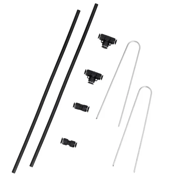 Stocker 4263 - Kit d'orientation de buse de geyser de 50 cm avec piquets de fixation pour tuyau