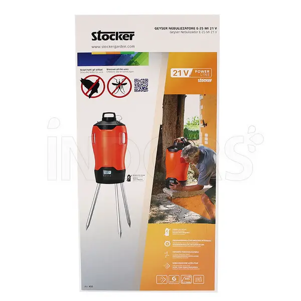 Nébuliseur anti-moustiques Stocker Geyser 25L à batterie Li-Ion rechargeable