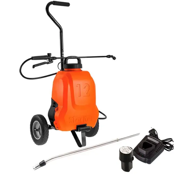 Stocker 1239 - Pompe à Dos et Trolley Électrique 12 L - Batterie et Chargeur Inclus