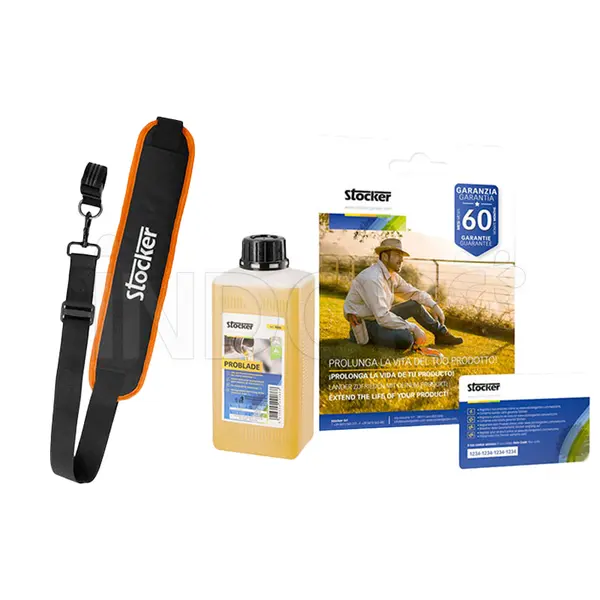 Kit promotionnel Stocker 61503 : tronçonneuse avec perche télescopique E-300 LA + batterie 4 Ah + chargeur
