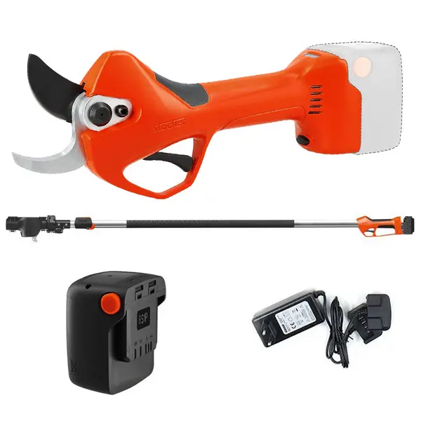 Stocker 63604 Kit Cisaille Magma E-40 TP 21 V + Manche Télescopique Orientable + Batterie + Chargeur