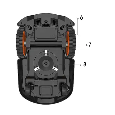 Tondeuse à gazon robot multizone sans fil avec antenne RTK incluse