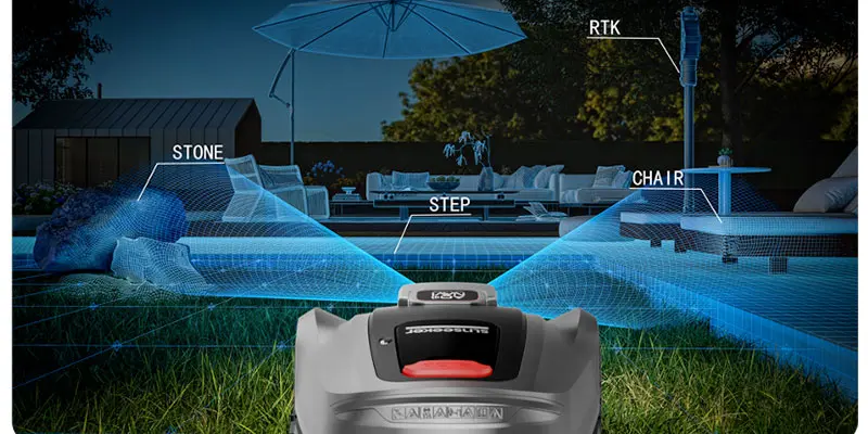Sunseeker X3 Plus - Tondeuse robot sans fil multizone avec cartographie