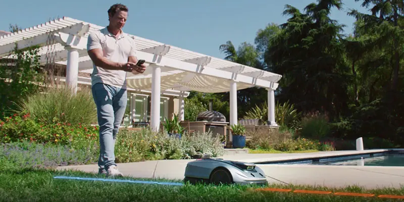 Sunseeker X5 - Tondeuse à gazon robotisée avec navigation et cartographie