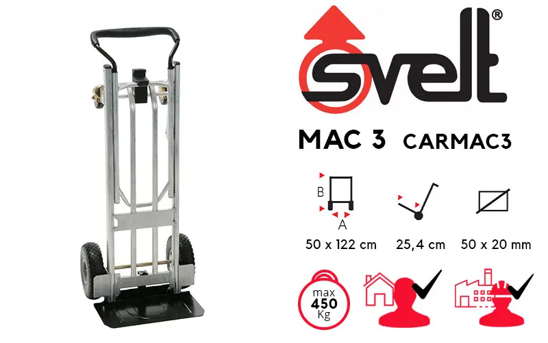 Svelt Mac 3 CARMAC3 - Chariot multi-positions professionnel
