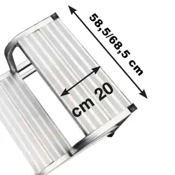 Svelt Cargo SCARGO02 SCARGO02L60 - Tabouret 2 marches, profondeur 20 cm