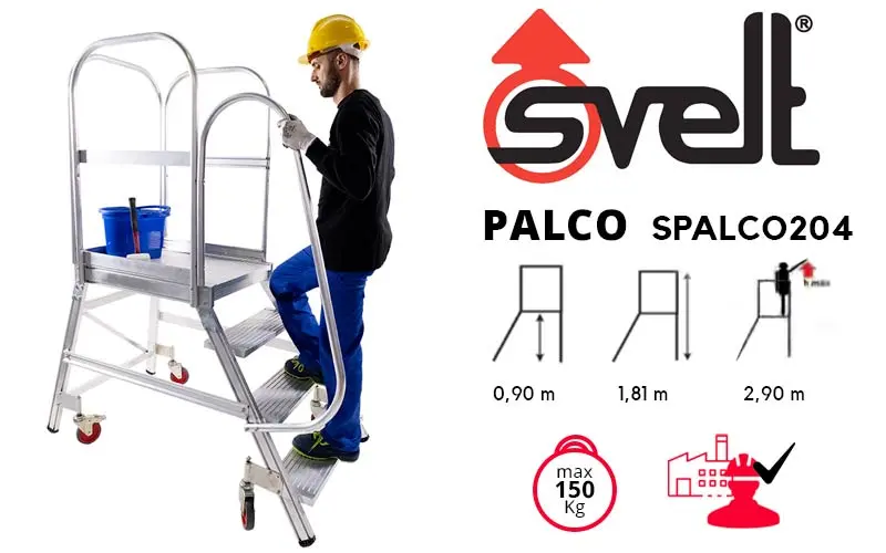 Svelt Ponte SPONTE203 - Échelle de pont professionnelle avec parapet