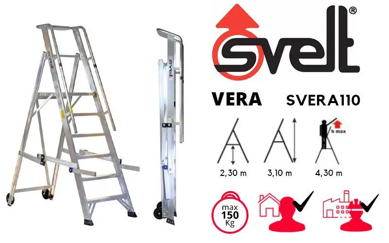 Svelt Vera SVERA110 - Échelle double avec parapet