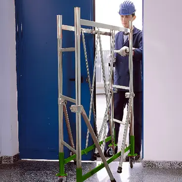 Svelt Cervino - Échafaudage pliant en acier, hauteur maximale 5,12 m.