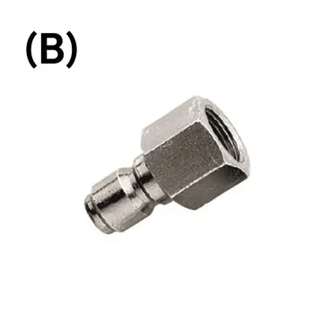 Tecomec 380603 - Raccord rapide en acier galvanisé avec raccord 1/4 mâle