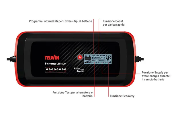 Telwin T-Charge 26 Evo 12 V / 24 V