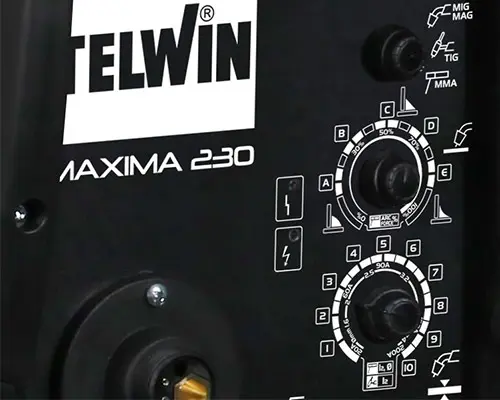 Commandes Telwin Maxima 230 MIG-MAG-TIG