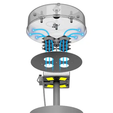 Towerlux Gaia - Tour d'éclairage modulaire légère pour un éclairage à 360° 