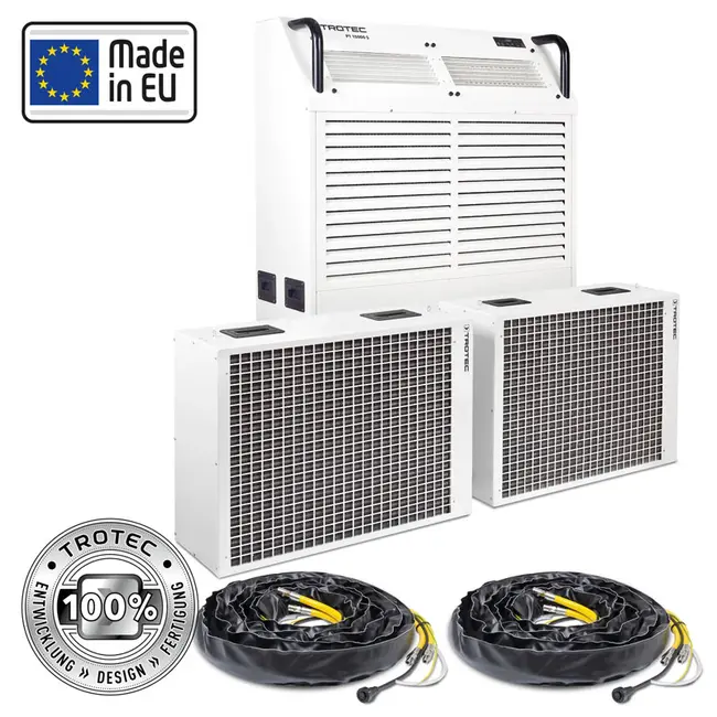 Trotec PT 15000 S - Climatiseur commercial mobile avec 2 échangeurs de chaleur