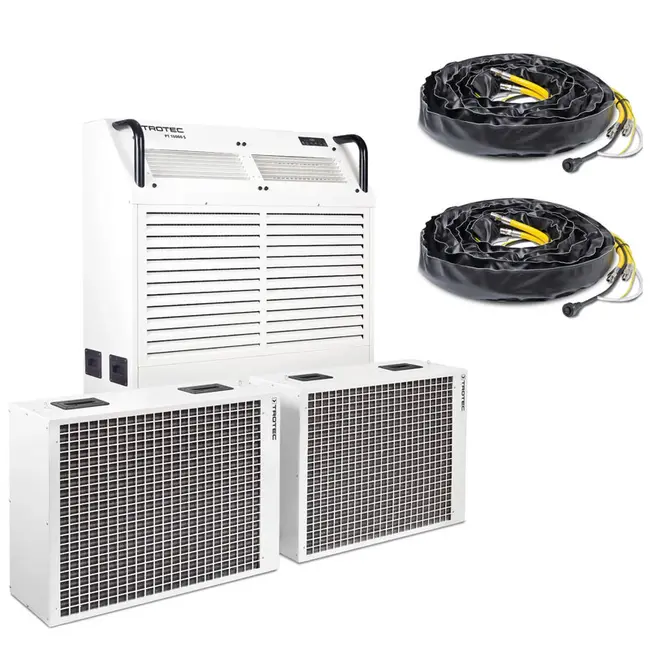 Trotec PT 15000 S - Climatiseur commercial mobile avec 2 échangeurs de chaleur