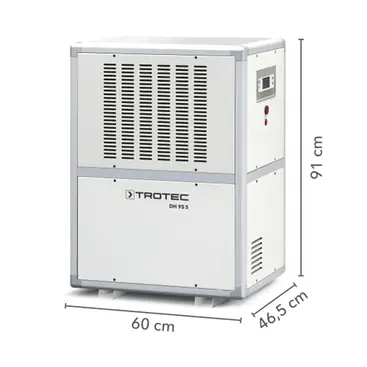 Trotec DH 95 S - Déshumidificateur industriel pour pièces jusqu'à 1600 m³