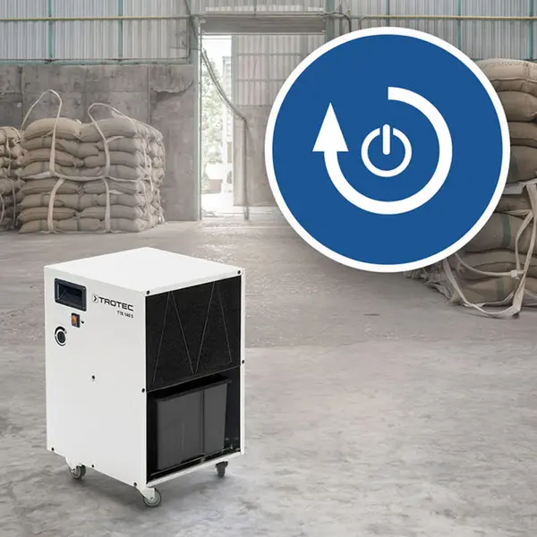 Trotec TTK 140 S 1120000141 - Le déshumidificateur reprend son fonctionnement après une panne de courant