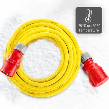 Trotec 7333000379 - Rallonge électrique professionnelle 20 m triphasée 400 V, fabriquée en Allemagne