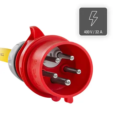 Trotec 7333000379 - Rallonge électrique professionnelle 20 m triphasée 400 V, fabriquée en Allemagne