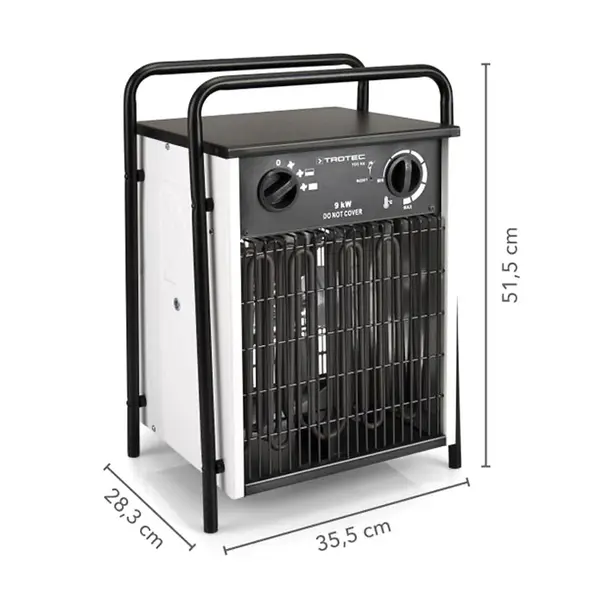 Trotec TDS 50 - Chauffage électrique triphasé 9 kW