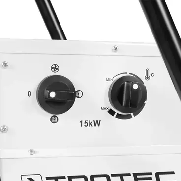 Chauffage électrique Trotec TDS 75 R - 15 kW avec roulettes et commande à 4 modes