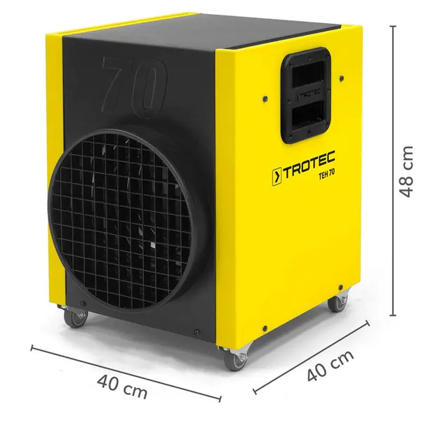 Chauffage électrique monophasé Trotec TEH 70 - 12 kW 230 V