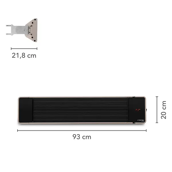 Trotec IRD 1200 1410003310 - Chauffage infrarouge extérieur sans lumière