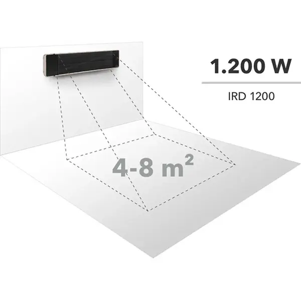 Trotec IRD 1200 1410003310 - Chauffage infrarouge extérieur sans lumière
