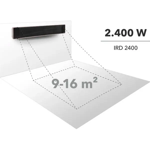 Trotec IRD 2400 1410003330 - Chauffage infrarouge extérieur sans lumière