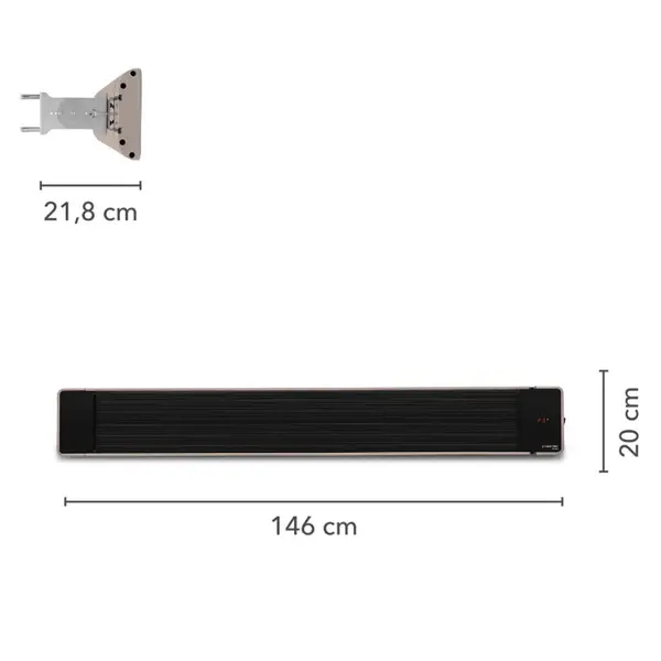 Trotec IRD 2400 1410003330 - Chauffage infrarouge extérieur sans lumière