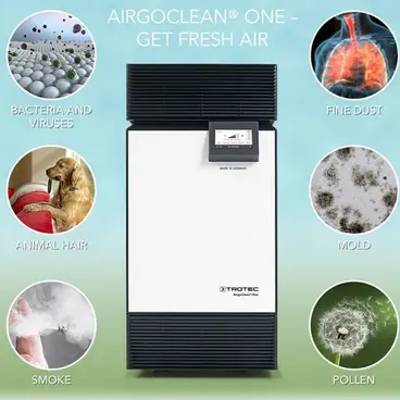 Trotec AirgoClean One - Purificateur d'air Hepa H14 