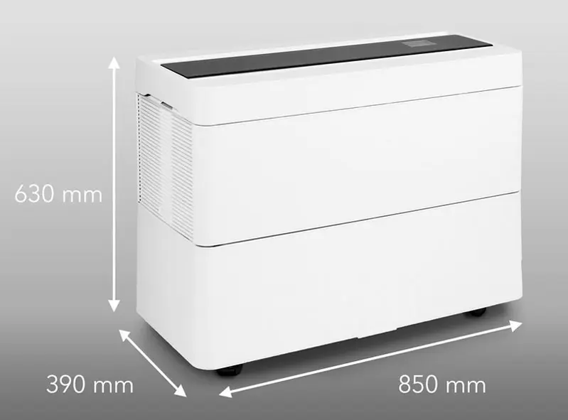 Trotec B 600 - Humidificateur pour surface recommandée 420-1000 m² - avec remplissage d'eau automatique et lampe UV
