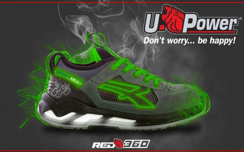 Chaussures de sécurité U-Power Negan rouge360