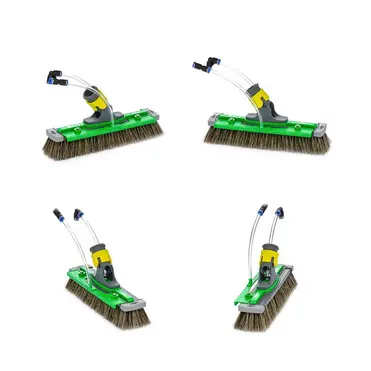 Brosse de nettoyage photovoltaïque hybride Unger nLITE - 28 cm