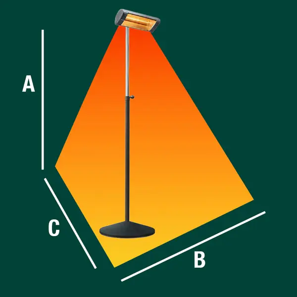 Varma 308 avec Pied Tripod2 - Lampe Infrarouge PROFESSIONNELLE Avec Pied 2 KW