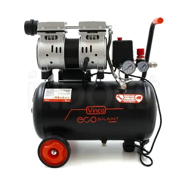 Vinco 60700 - Compresseur portable silencieux sans huile de 24 L