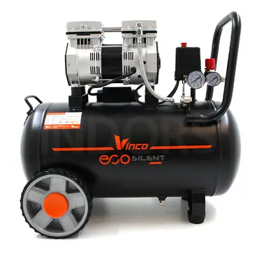 Vinco 60703 - Compresseur silencieux sans huile de 1,5 CV