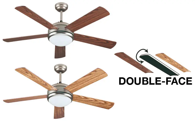 Ventilateur de plafond double face Vinco 70932 à 5 pales