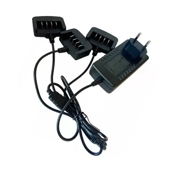 Volpi KV380R72 - Chargeur de batterie 3 voies avec socles