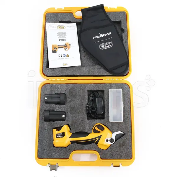 Volpi PV360 - Sécateur électronique avec batterie lithium 14,4 V - 2 piles incluses