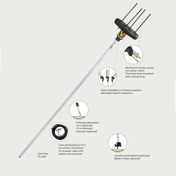 Volpi Giulivo 4YOU706 - Récolteuse d'olives professionnelle à batterie