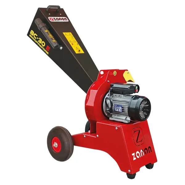 Broyeur de branches électrique monophasé Zanon BC 30-E 1002874, 3 CV, largeur de coupe 3 cm